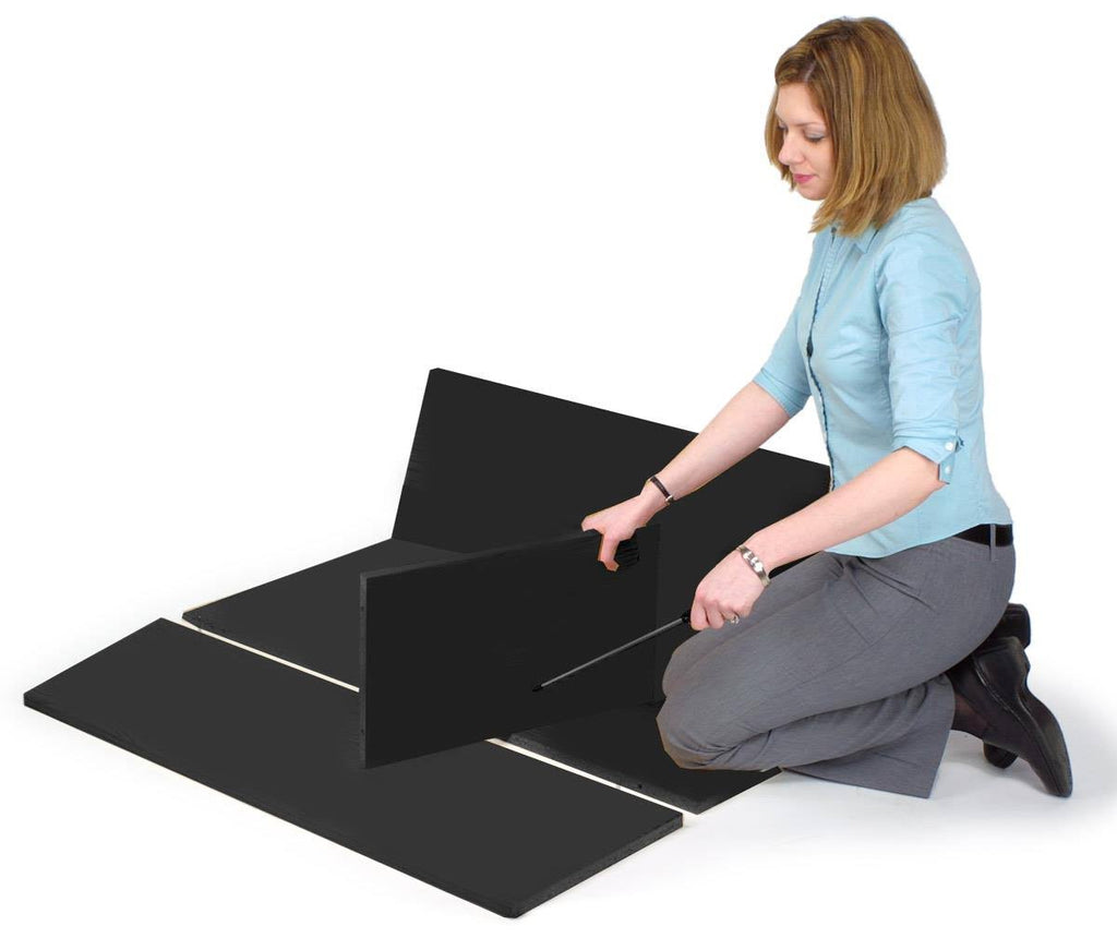 Black Floor-Standing Lectern with Shelf H335267