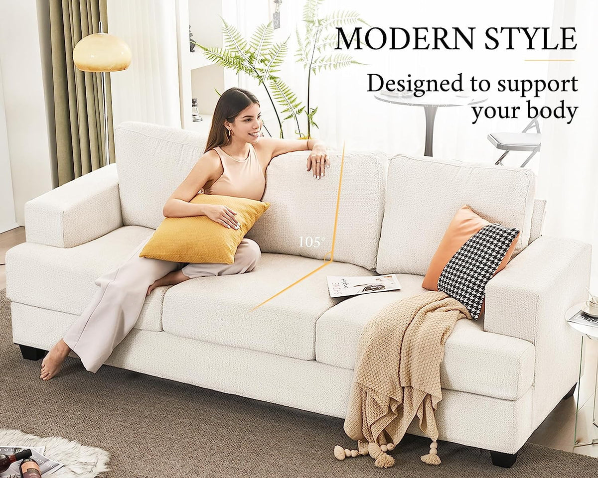 Modern Sofa with Extra Deep Seats Q232