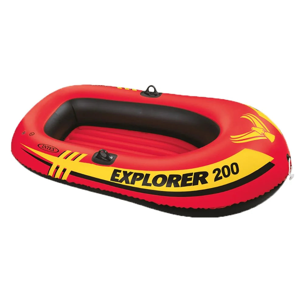 Inflatable 2 Person Raft with 1-Person Inflatable Tube (2 Pack) Y2457