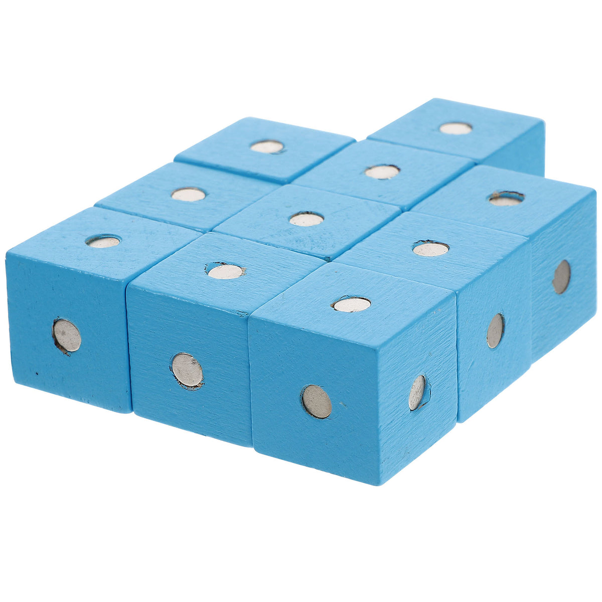 10pcs Wooden Magnetic Building Blocks Toy U116