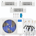 36,000 BTU 3 Zone Ceiling Cassette Ductless Air Conditioner and Heat Pump I7535