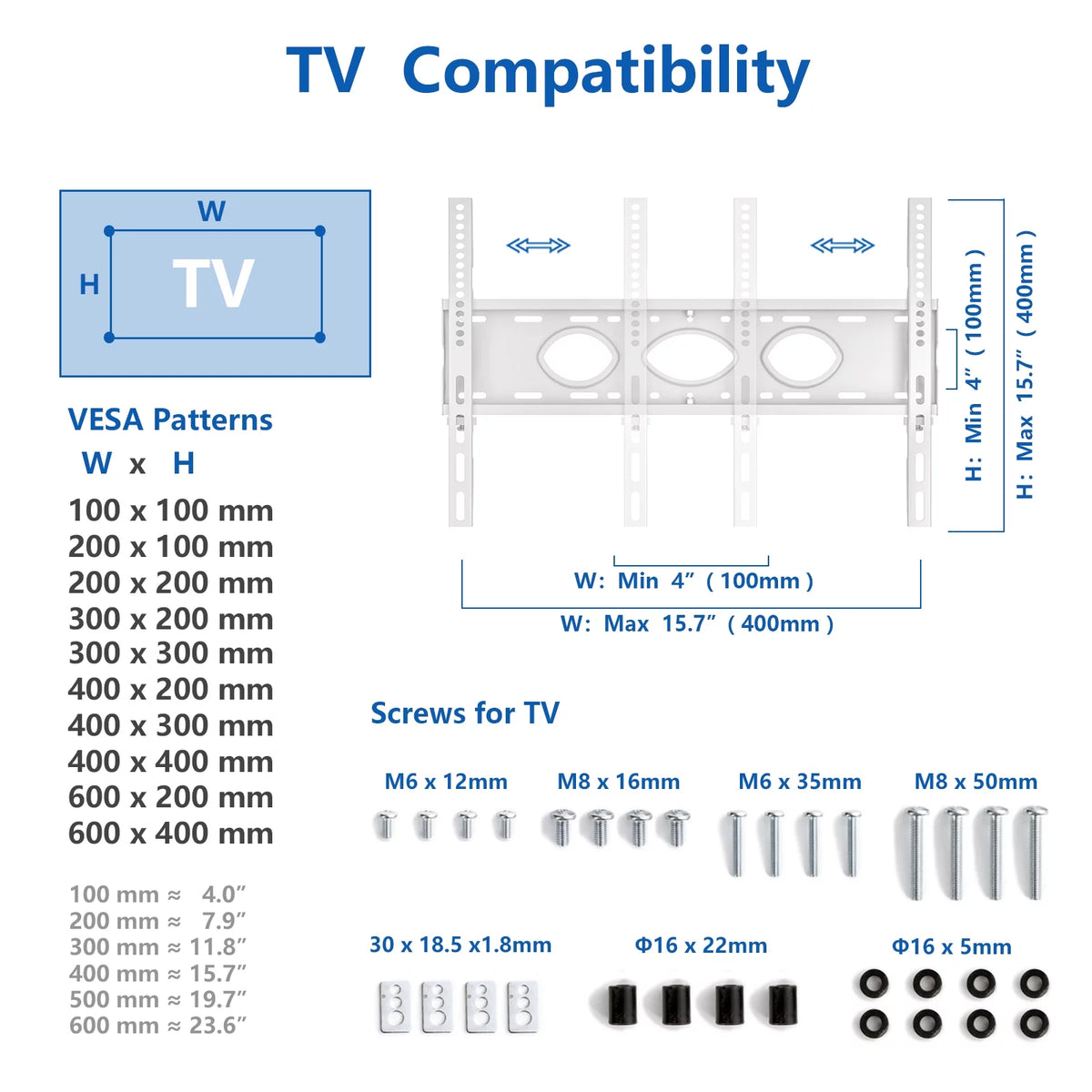 Black Rolling TV Stand with 3 Shelves F465007