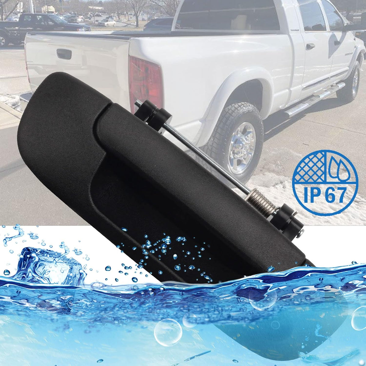 Tailgate Handle with Backup Rear View Camera for Dodge Ram 1500 2500 3500 P36746