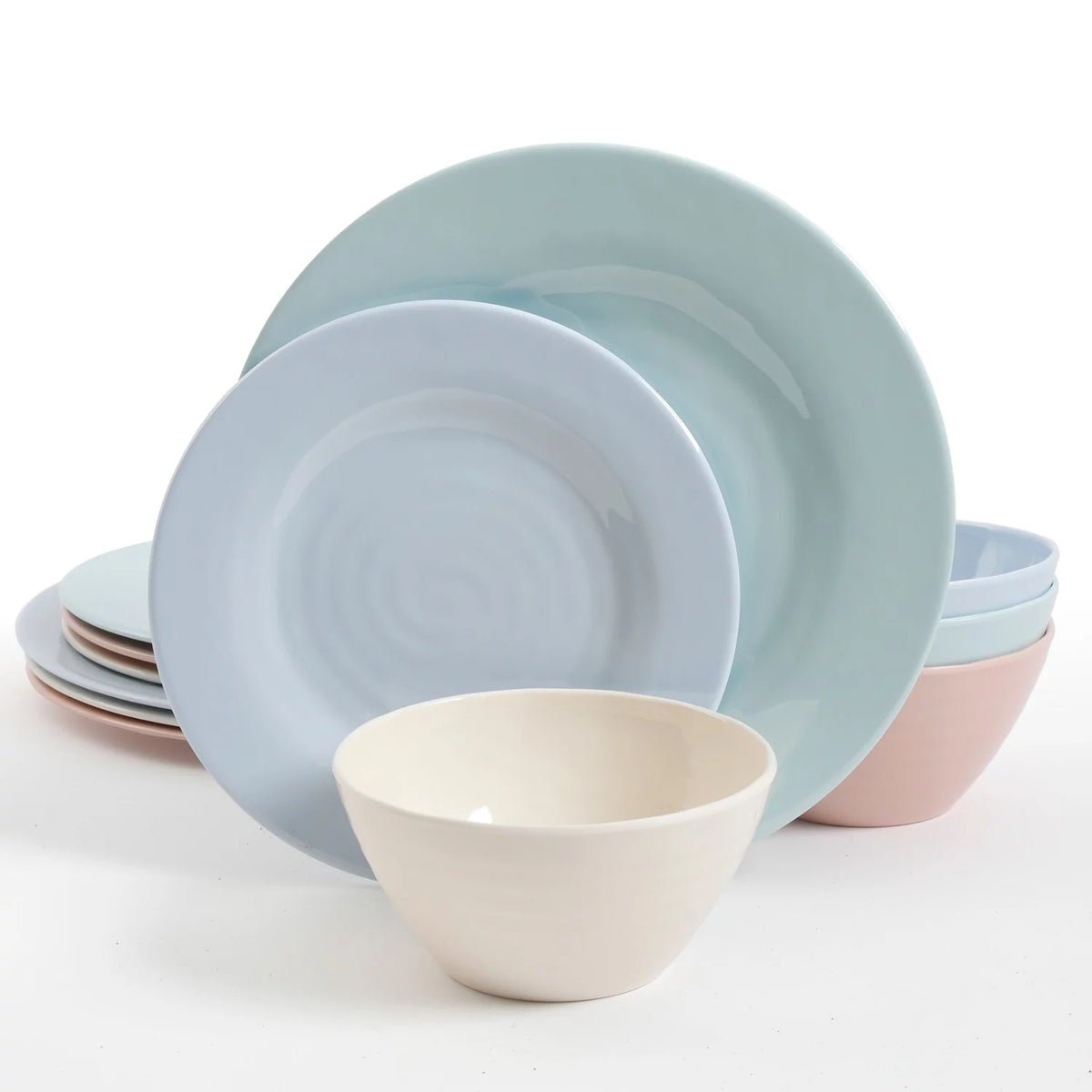 12 Piece Melamine Dinnerware Set T827