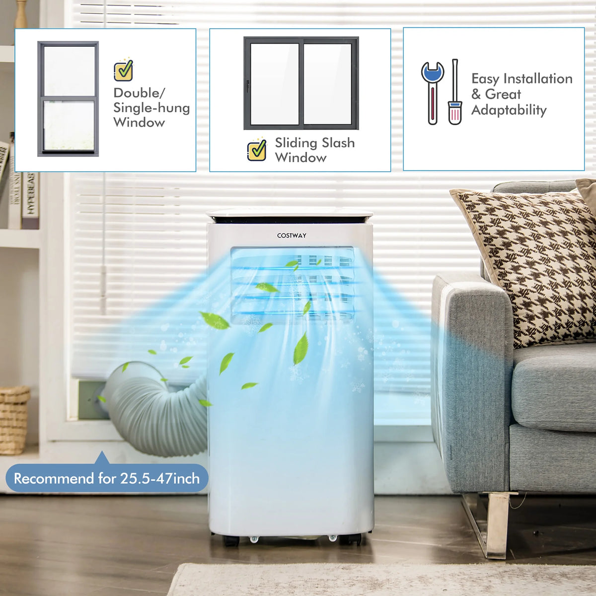 6500 BTU 3 in 1 Portable Air Conditioner O149045