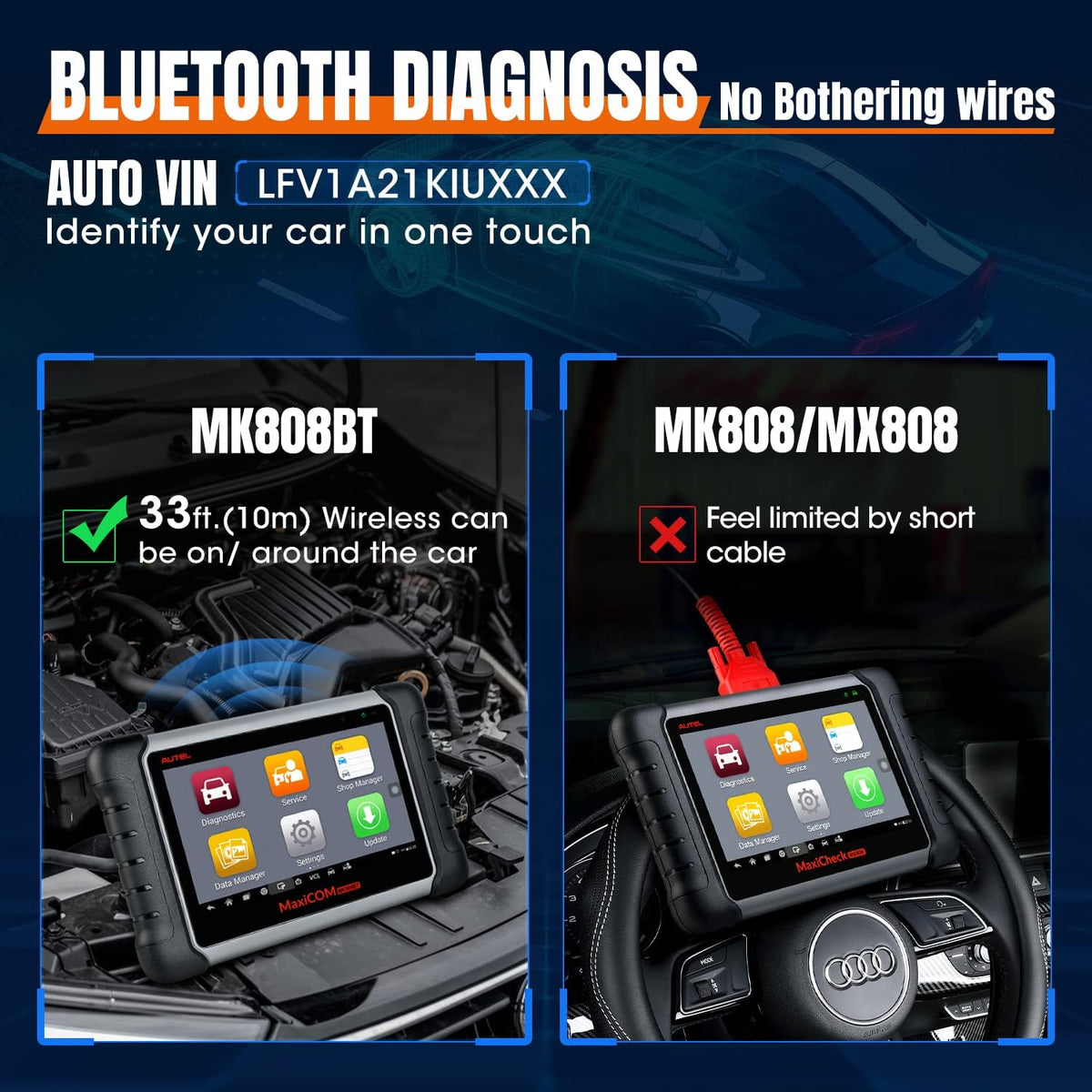 Autel MaxiCOM MK808BT Diagnostic Scan Tool X67125
