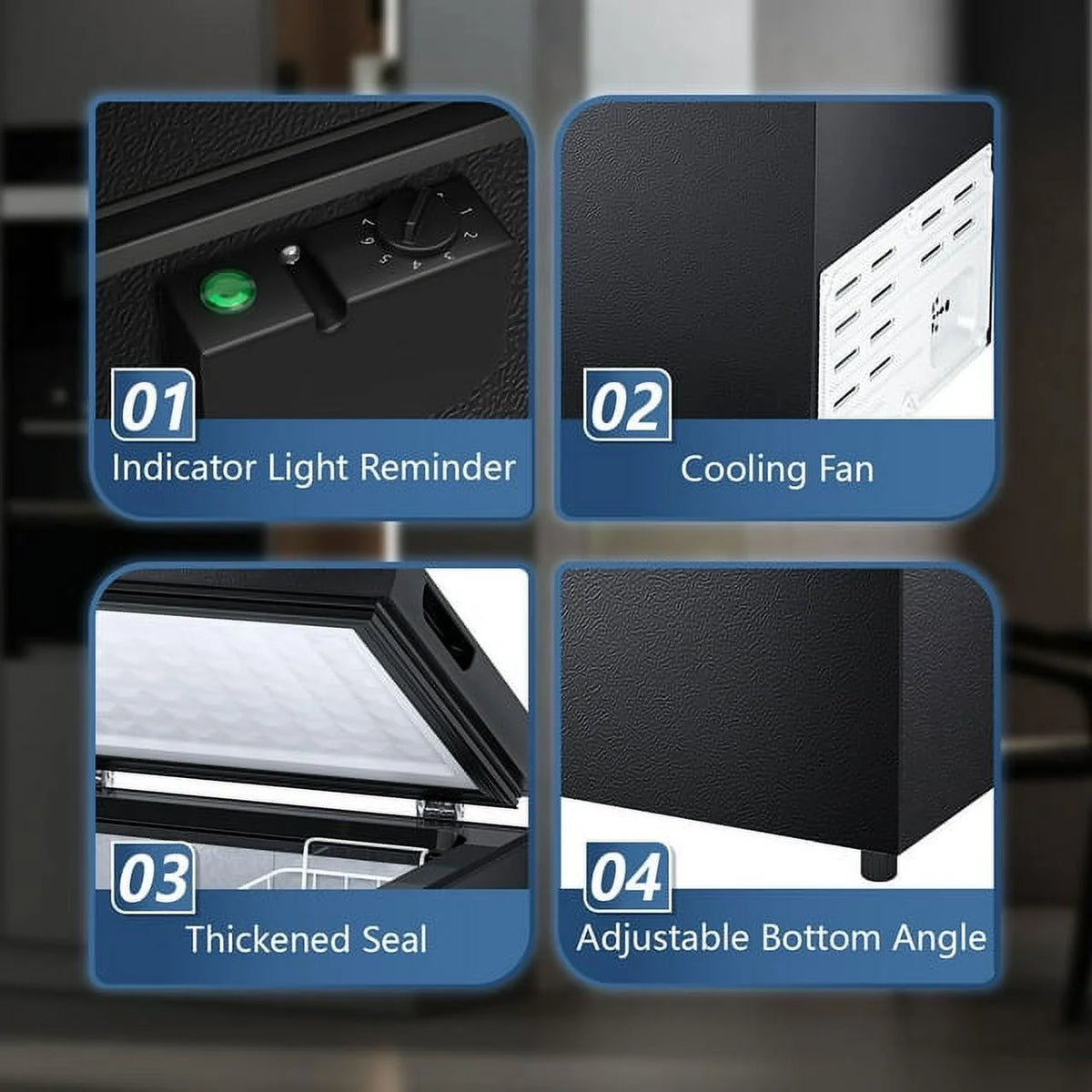 1.8 Cu.ft Black Compact Freezer N281511