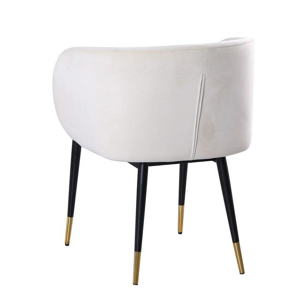 Gray Velvet Upholstered Side Chair Y3021