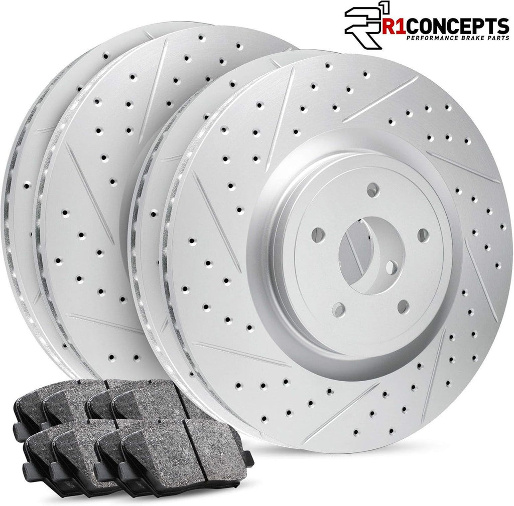 Carbon Brake Rotors Drill Slot Ceramic Pads B701