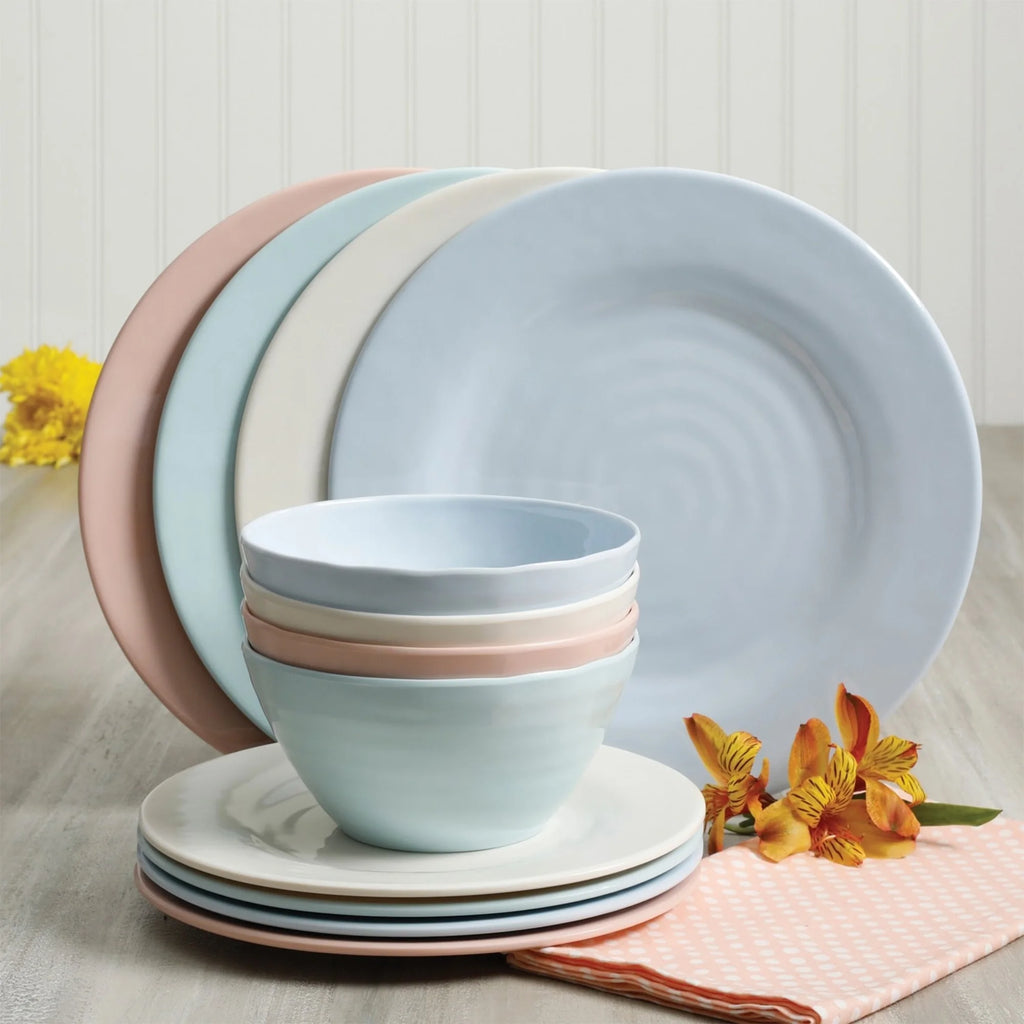 12 Piece Melamine Dinnerware Set T827