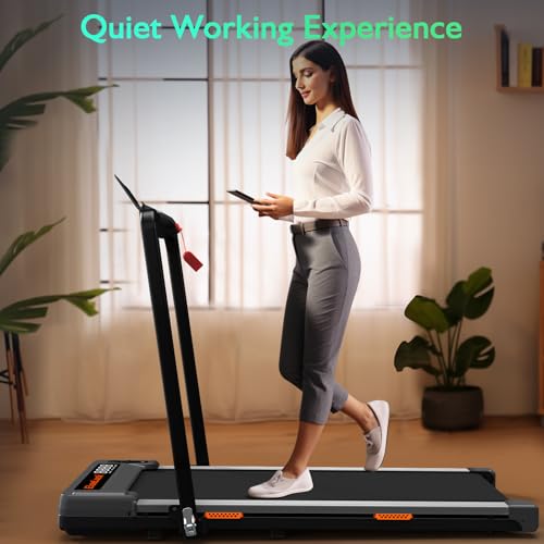 Under Desk Treadmill 2 in 1 Portable Walking Treadmill with Remote Control V447