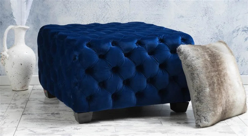 Navy Blue Ottoman G8349