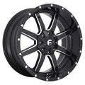 Gloss Black Milled 18x9 8x6.5 20mm Wheel G883