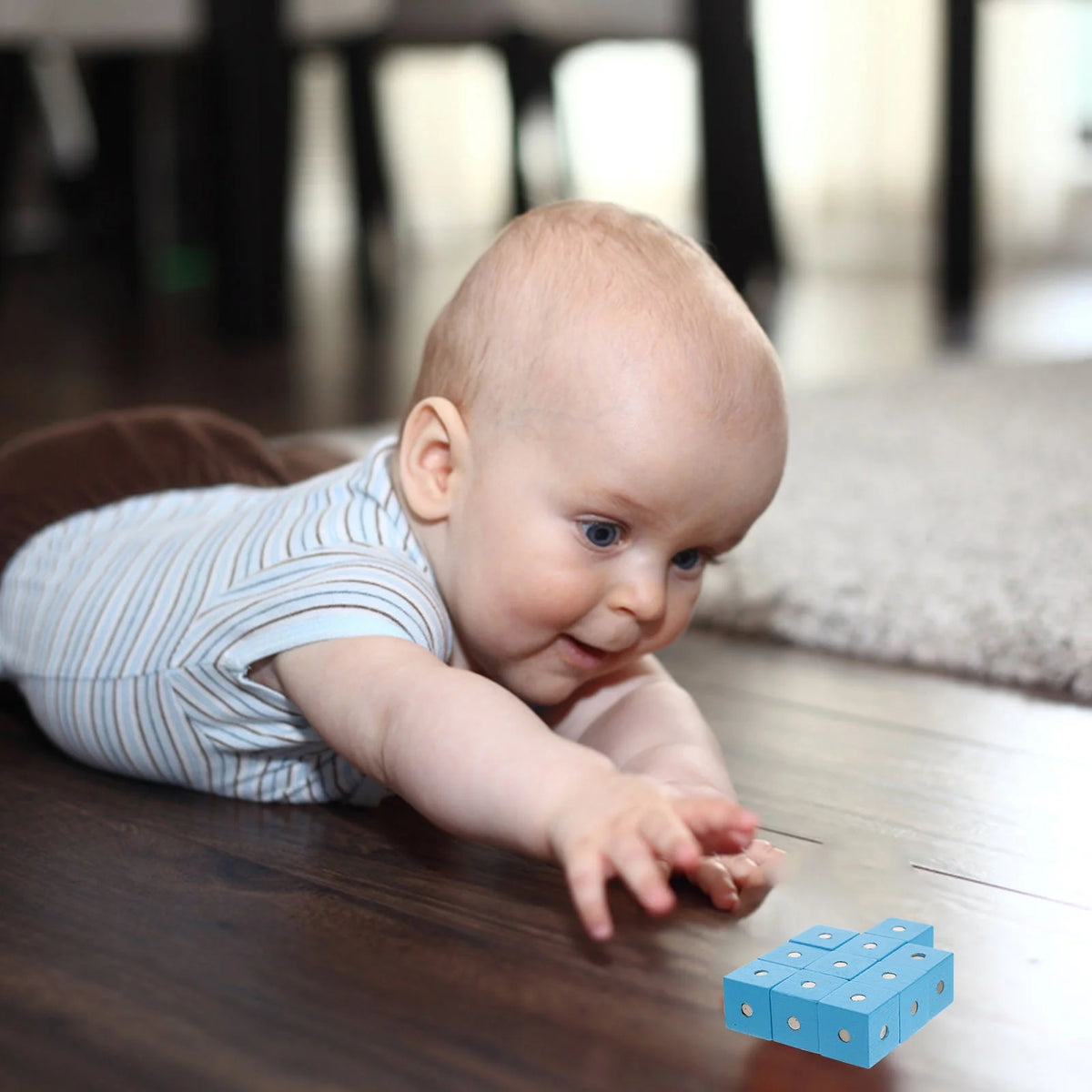 10pcs Wooden Magnetic Building Blocks Toy U116