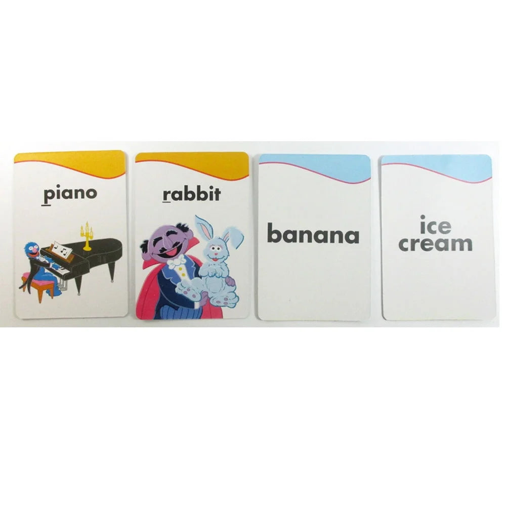 Sesame Street Flash Cards Beginning Words Numbers Colors Shapes Alphabet ABC O614