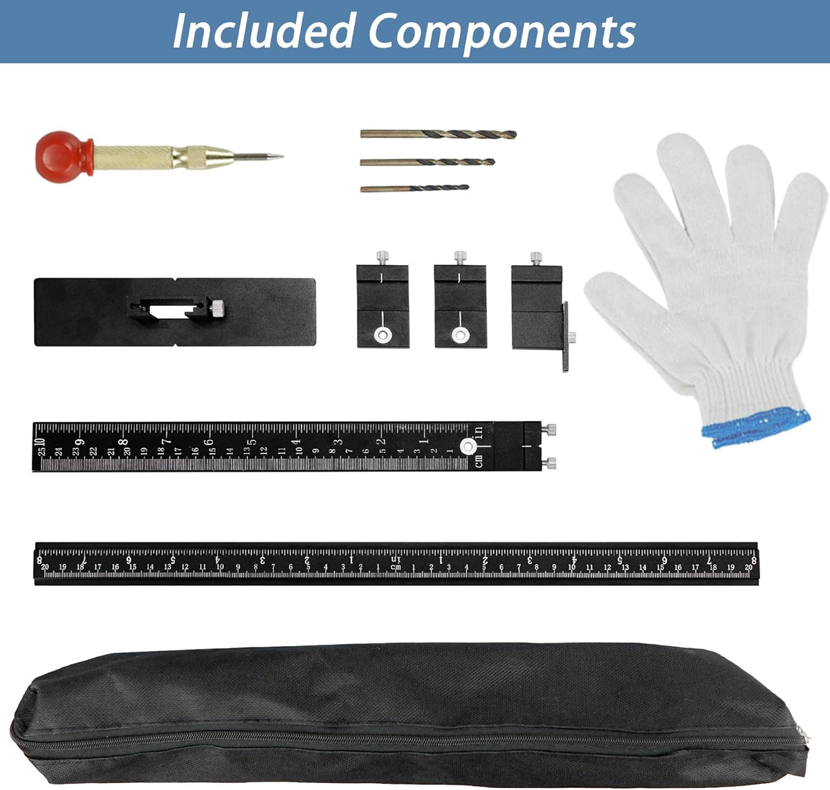 Aluminum Alloy Cabinet Handle Jig Template, Pack of 2 G29528