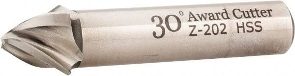 1/8x22 Small End Diam 1/2x22 LOC 4-Flute High Speed Steel Tapered Square End Mill B473408