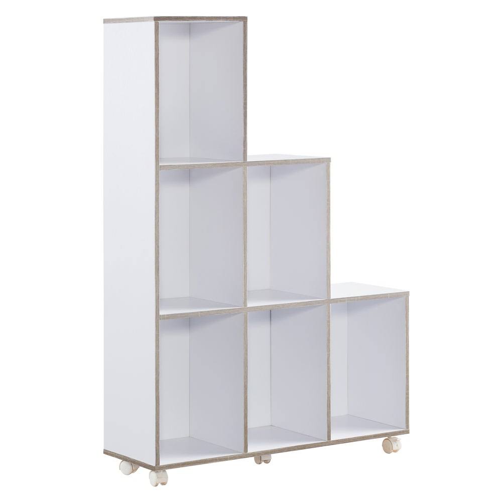 White 6-Shelf Display Cabinet P1585