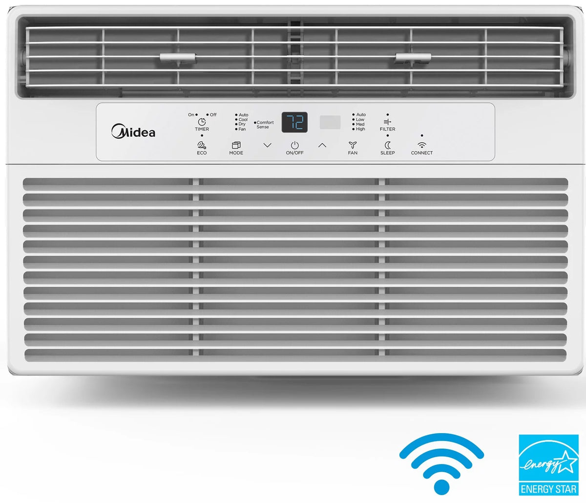 12,000 BTU 115V Smart Window Air Conditioner with Remote, White H2265