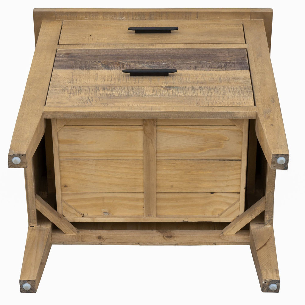 Reclaimed Wood Filing Cabinet with Two Drawers R995617