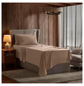 Twin 3 Piece Deep Pocket Bed Sheets Set with Fitted Sheet, Flat Sheet, Pillow Case N11395