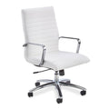 Snow White Polyurethane High Back Office Chair Q405
