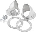 Plain Steel Finish Exhaust Headers, Pair E534