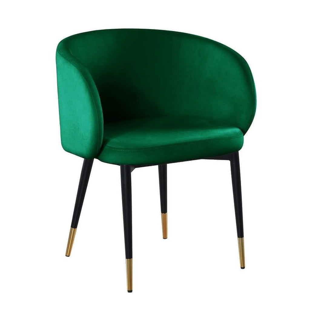 Gray Velvet Upholstered Side Chair Y3021