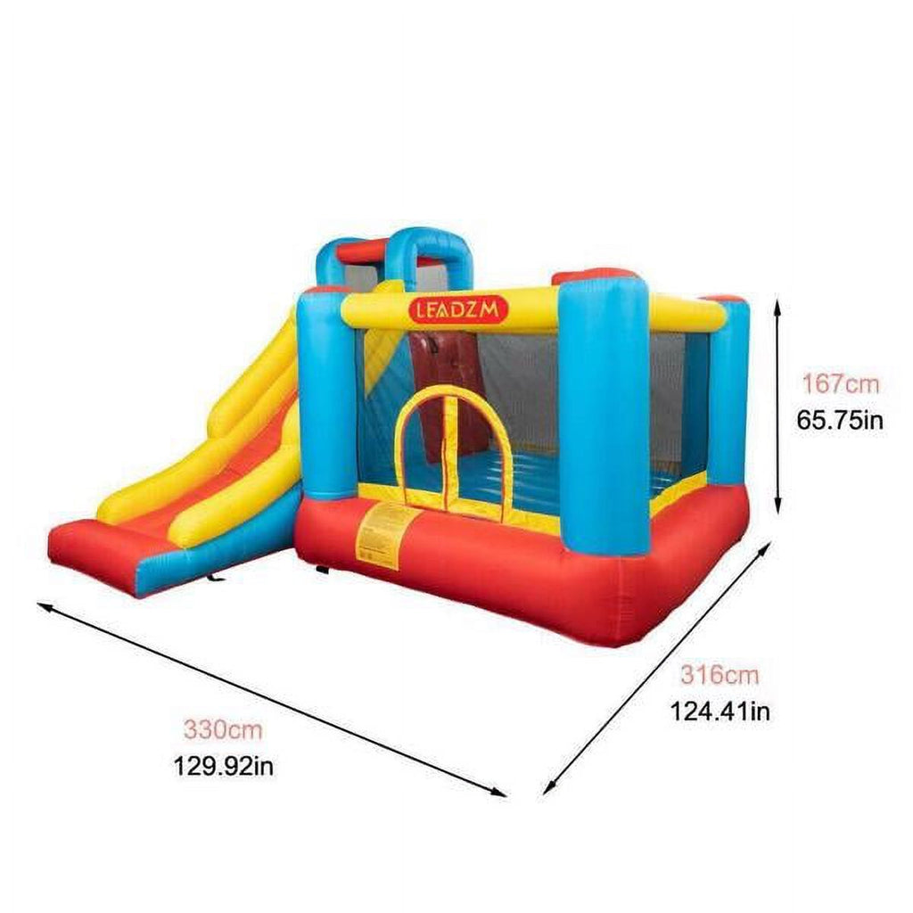 Inflatable Castle Trampoline with Fan O9881