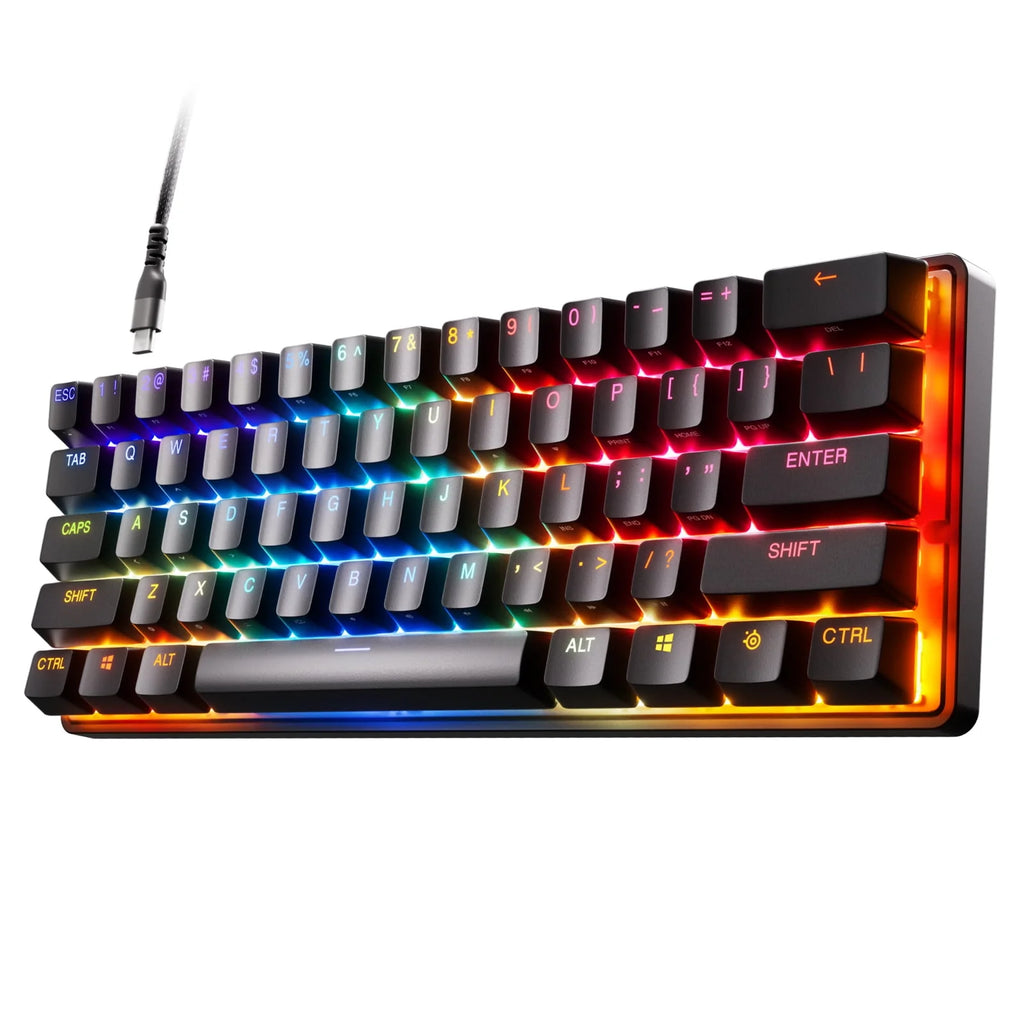 Wired 60% Gaming Keyboard with RGB Lighting - Black Q895
