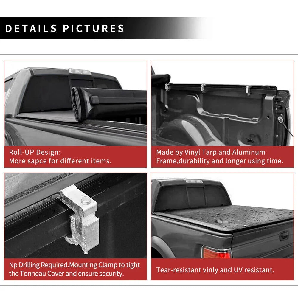 Soft Roll Up Bed Tonneau Cover O752080