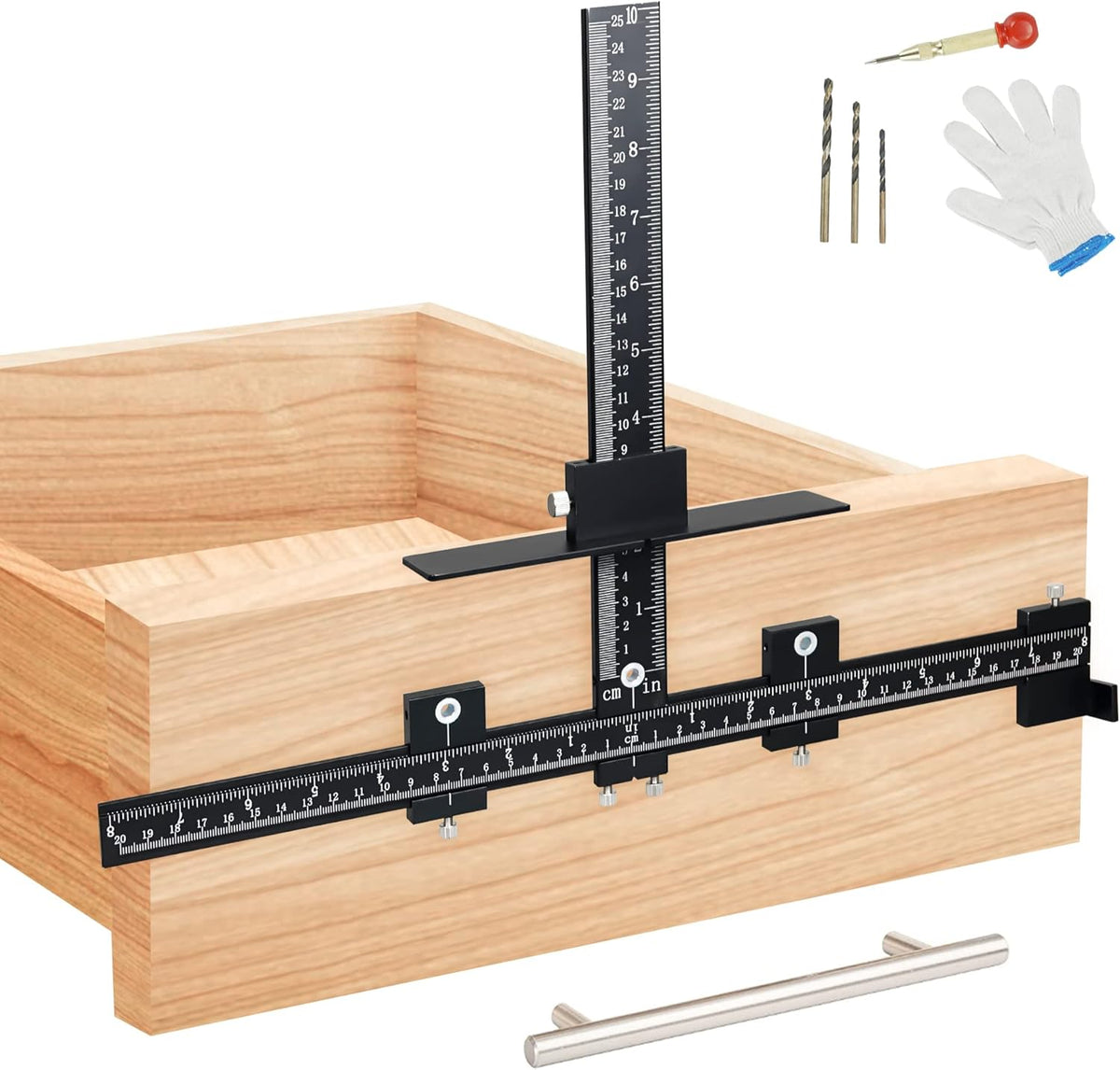 Aluminum Alloy Cabinet Handle Jig Template, Pack of 2 G29528
